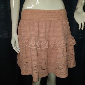 NWT Aerie Light Pink Ruffle Mini Skirt